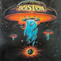 Nahaufnahme des Covers der Boston-LP.