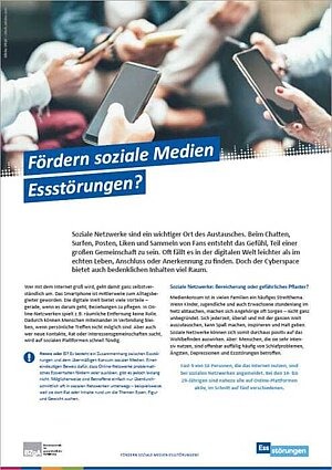 Poster "Soziale Medien und Essstörungen"