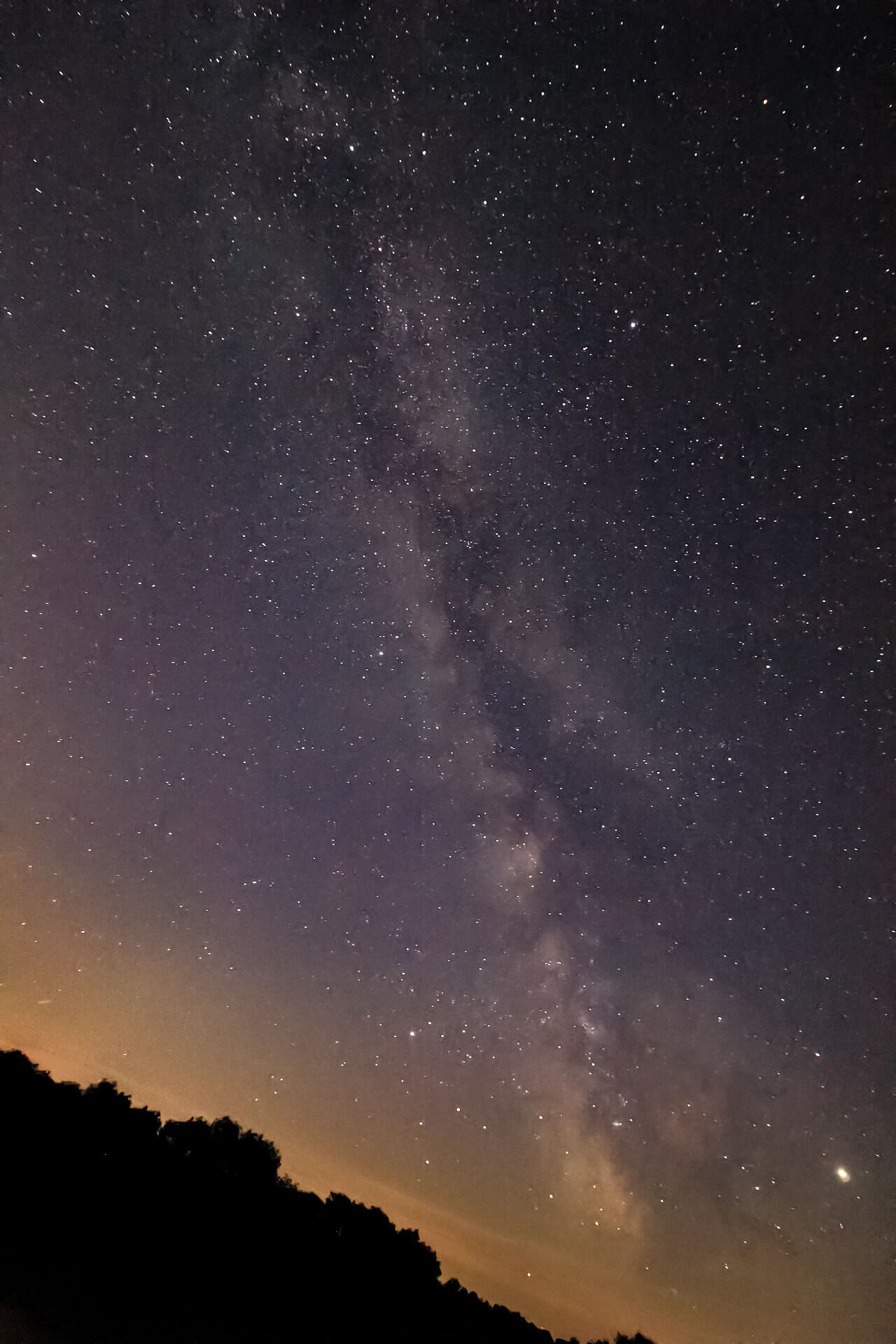 Fotografie der Milchstraße bei Nacht