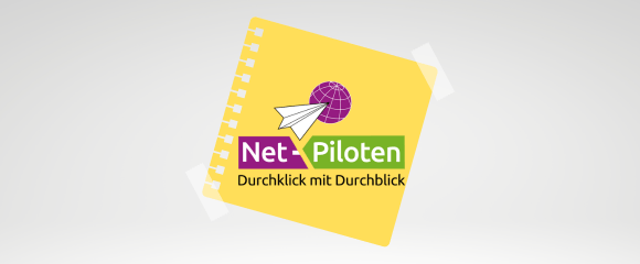 Net Piloten Logo auf Post-it